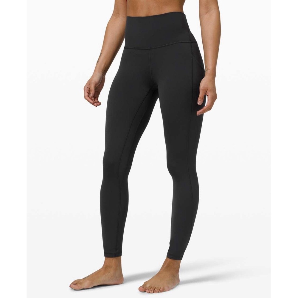 NWT Lululemon Align High Rise Pant 25" Pockets Size 4 Black Leggings $128 NEW - Picture 2 of 13
